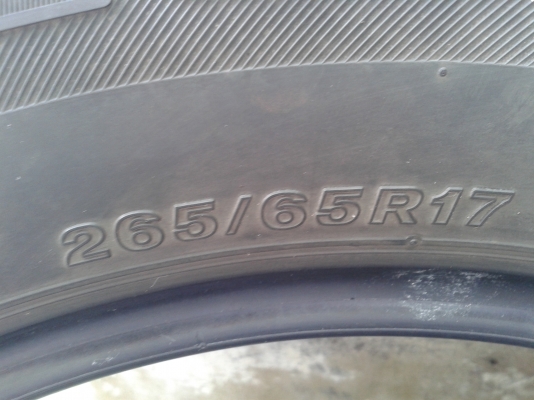ยาง Bridgestone 265-65-17 ต้นปี14