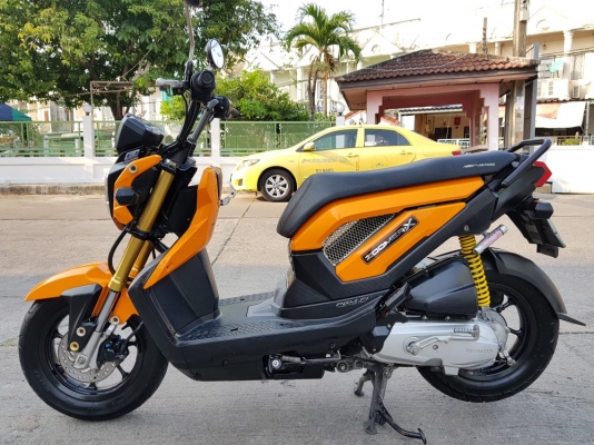 Zoomer x 2014 วิ่งน้อย สีส้มสด รถบ้านแท้ มือเดียว