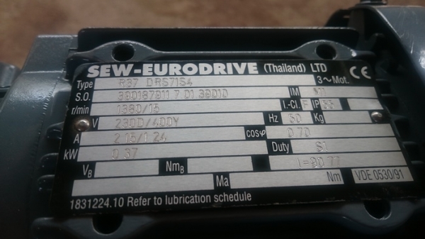 ขาย Gear Motor SEW ของใหม่ราคาสุดๆ มีมาเพิ่ม 1 ตัว