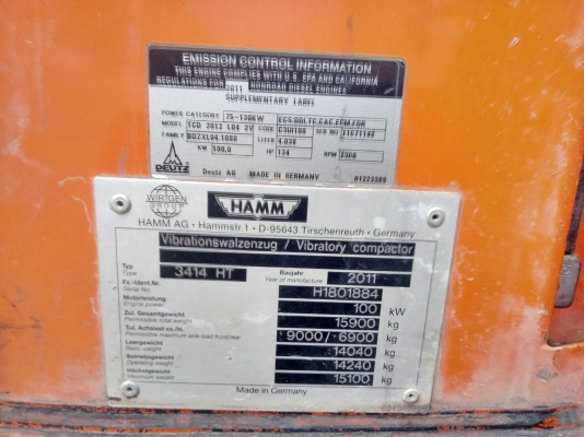 รถ HAMM 16 ตันราคา 850,000 รถกทม.