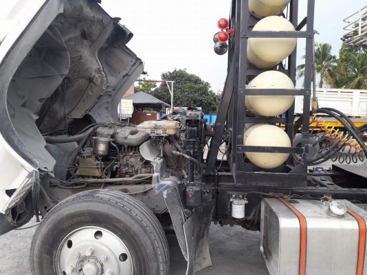 ขายสิบล้อหัวลากโปเฟียพร้อมหางเซมิดั้มHINO FH2Kเครื่องK13D260แรงเชื้อเพลิง 2ระบบน้ำมัน+Ngv