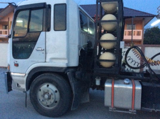 ขายสิบล้อหัวลากโปเฟียพร้อมหางเซมิดั้มHINO FH2Kเครื่องK13D260แรงเชื้อเพลิง 2ระบบน้ำมัน+Ngv