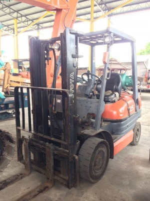 รถโฟล์คลิฟท์เก่านอก TOYOTA ติดแก๊ส 2.5 ตัน ราคา 240000 บาท