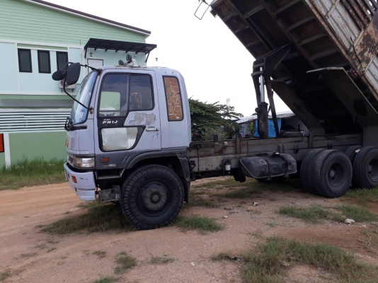Hino FM 1J เครื่อง 210 แรง 2 เพลาดัมพ์ เครื่อง/เกียร์เดิม เครื่องดี คัชซี หัวเดิมบาง ทะเบียนพร้อม