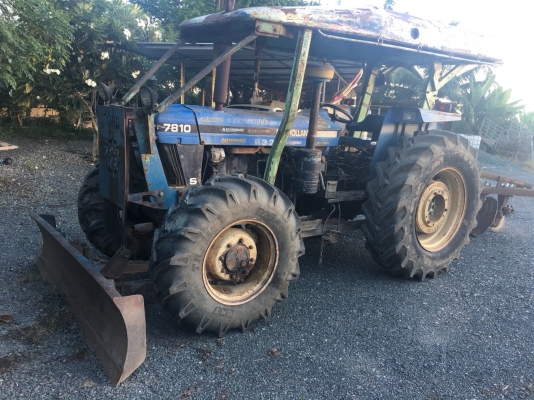 รถไถFORD7810s สองเพลา 6สูบ สองเพลา มีดันหน้า คานคาราโร่ ผาน4ไคเฮงหลี