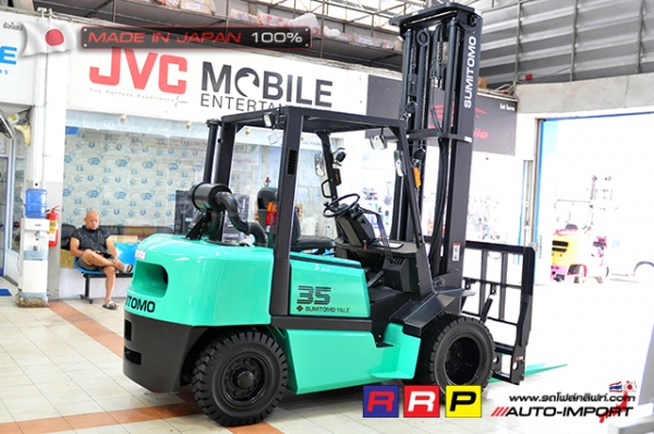 ขายรถโฟล์คลิฟท์มือสอง SUMITOMO รุ่น FD35PVIIIS6S-D4G-10208 นำเข้าจากประเทศญี่ปุ่น 100\% ไม่เคยใช้งานในไทย
