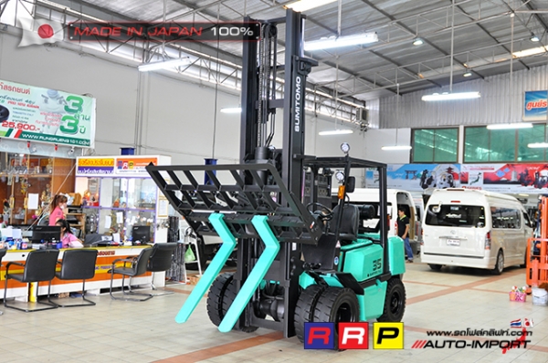 ขายรถโฟล์คลิฟท์มือสอง SUMITOMO รุ่น FD35PVIIIS6S-D4G-10208 นำเข้าจากประเทศญี่ปุ่น 100\% ไม่เคยใช้งานในไทย
