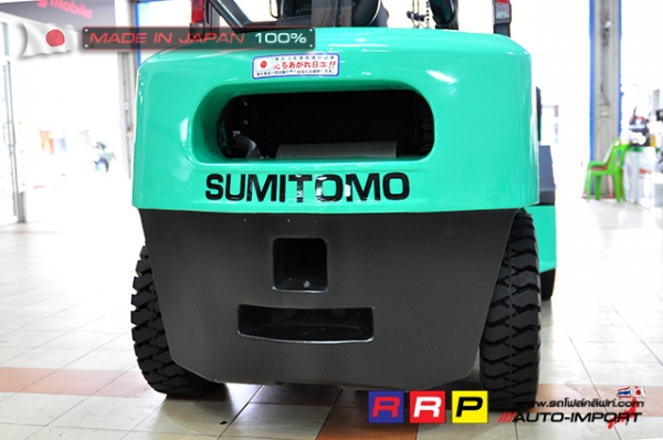 ขายรถโฟล์คลิฟท์มือสอง SUMITOMO รุ่น FD35PVIIIS6S-D4G-10208 นำเข้าจากประเทศญี่ปุ่น 100\% ไม่เคยใช้งานในไทย