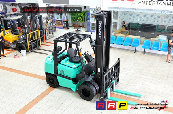ขายรถโฟล์คลิฟท์มือสอง SUMITOMO รุ่น FD35PVIIIS6S-D4G-10208 นำเข้าจากประเทศญี่ปุ่น 100\% ไม่เคยใช้งานในไทย