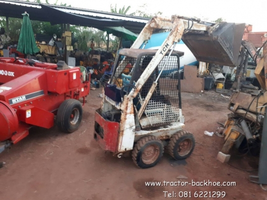 1:40 ขาย รถตักล้อยางเล็ก BOBCAT เครื่องดีเซล 2 สูบ เก่าญี่ปุ่น พร้อมใช้งาน