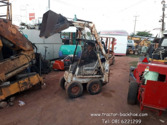 1:40 ขาย รถตักล้อยางเล็ก BOBCAT เครื่องดีเซล 2 สูบ เก่าญี่ปุ่น พร้อมใช้งาน 1:40 ขาย รถตักล้อยางเล็ก BOBCAT เครื่องดีเซล 2 สูบ เก่าญี่ปุ่น พร้อมใช้งาน