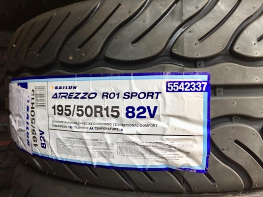 ขายยางใหม่ SAILUN ATREZZO R01 SPORT 195-50-15 ปี17 ชุดละ 5,900 บาท ขายยางใหม่ SAILUN ATREZZO R01 SPORT 195-50-15 ปี17 ชุดละ 5,900 บาท