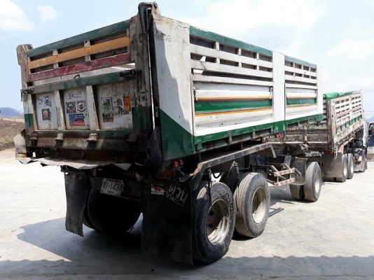 HINO 320 แรง ปี 49 แม่ลูกดัมพ์ ลูกสามเพลา เดิมๆ ตามรุ่นพร้อมใช้งาน