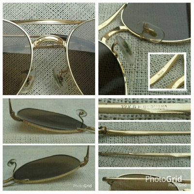 แว่นตาวินเทจโกลด์ฟิลด์ 12K ล้ำค่า ! ยุค &#039;60s ไซซ์ไม่ธรรมดา 140mm Vintage LIGA handmade in Germa