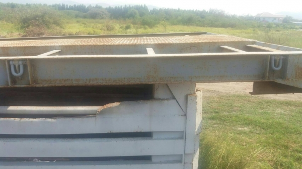 ขาย ถาดขึ้นแมคโคร ยาว 6 เมตร เหล็กบีมแทงร้อย สภาพใหม่ สวย พร้อมใช้งาน โทร 083-9628875