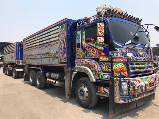 ISUZU 360 แรง ปี 52 แม่ลูกดัมพ์มิเนียม อู่.พงษ์ไพบูลย์ แม่ยาว 6.20 ม. ลูกยาว 6.50 ม. ยางสะภาพ 70-80\