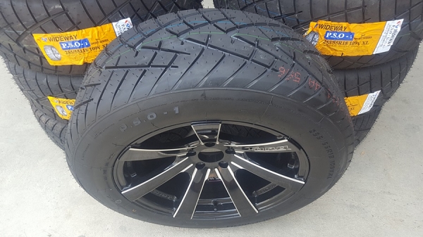 ล้อใหม่ ขอบ18 APP TORQ 5รู114 กว้าง 9+10 พร้อมยาง