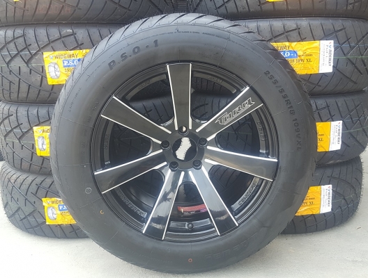 ล้อใหม่ ขอบ18 APP TORQ 5รู114 กว้าง 9+10 พร้อมยาง