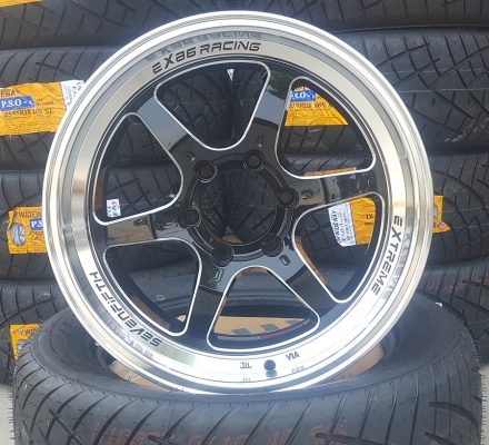 ล้อใหม่ ขอบ18 SEVEVFIFTH EX86 6รู139 9.5+10.5 พร้อมยาง