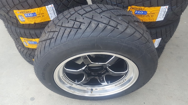 ล้อใหม่ ขอบ18 SEVEVFIFTH EX86 6รู139 9.5+10.5 พร้อมยาง