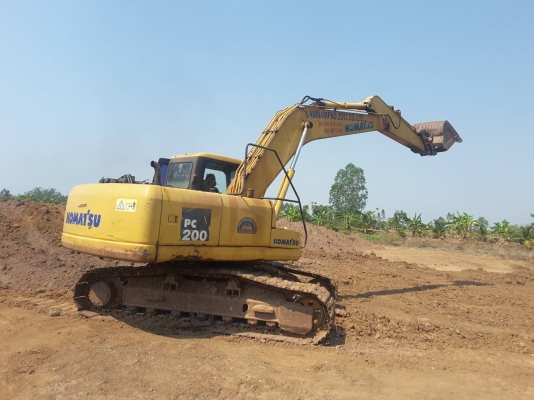 ขาย รถแบคโฮเล็ก pc200-7 รถเล่มพร้อม
