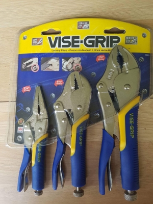 ขายคีมล็อกชุด3ตัว ด้ามตีVISE GIRP MADE IN USA. ด้ามหุ้มยาง ใหม่เก่าเก็บ