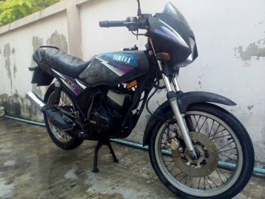 Yamaha RXZ สีดำ ตามสภาพ