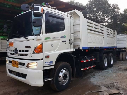 Hino 344 แรง ปี 56 แม่เดี่ยวดัมพ์สามมิตร มีระบบลากลูก สวยเดิมพร้อมใช้งาน