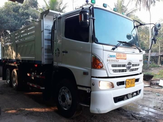 Hino 344 แรง ปี 56 แม่เดี่ยวดัมพ์สามมิตร มีระบบลากลูก สวยเดิมพร้อมใช้งาน