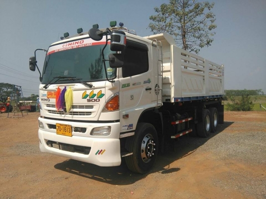 Hino 344 แรง ปี 56 แม่เดี่ยวดัมพ์สามมิตร มีระบบลากลูก สวยเดิมพร้อมใช้งาน