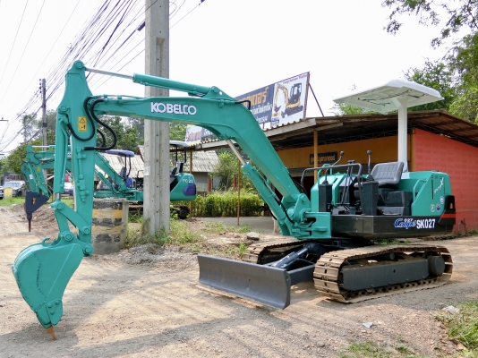 KOBELCO SK027 ขนาดเทียบเท่าPC-30 <มีVDOให้ชม>รถเก่านอกมีเอกสารอินวอย☎️ติดต่อ 085-5632278 <ราคาต่อรองได้>