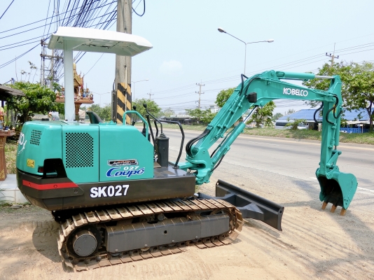 KOBELCO SK027 ขนาดเทียบเท่าPC-30 <มีVDOให้ชม>รถเก่านอกมีเอกสารอินวอย☎️ติดต่อ 085-5632278 <ราคาต่อรองได้>