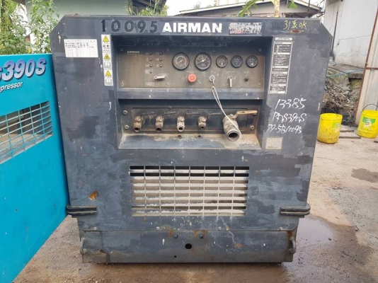 PDS390S - เครื่องปั๊มลม มือสอง Airman Compressor 10 บาร์ 390cfm. Isuzu Engine by OEK