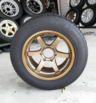 ล้อใหม่TE37 ขอบ18 6รู  พร้อมยาง 265/60/18  4 ล้อ