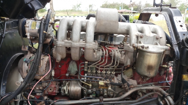 HINO 3M สองเพลาดั๊ม กระบะสามมิตร รถปี 39