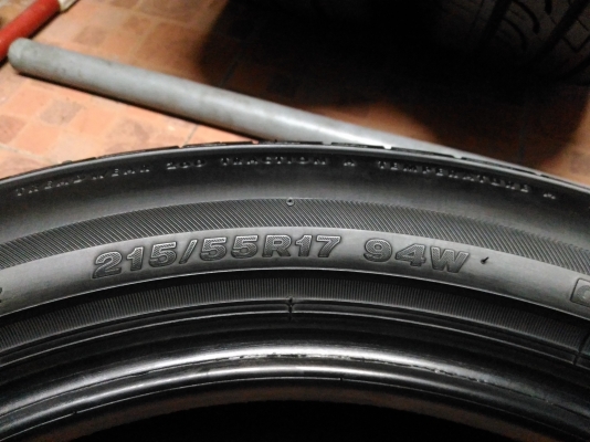ยางเปอร์เซ็นคัดสภาพ Bridgestone Turanza GR90 215 55 17 ผลิตปี 2016
