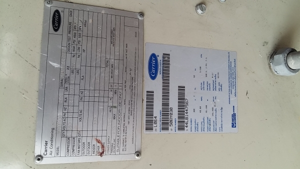 ขาย แอร์ชิลเลอร์ Carrier 30ตัน สวยพร้อมใช้งานค่ะ