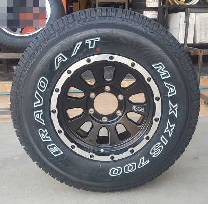 ล้อใหม่ ระฆังขอบเงา ขอบ16 หน้า8 ยางใหม่265/70/16 ปี18