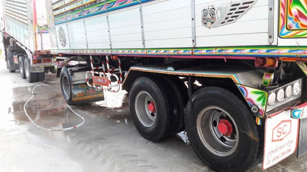 พ่วง22ล้อ ISUZU FXZ360 ปี53 ไมล์ 500,000 กม. กระบะมิเนียม - ดั้ม อู่ เอส ที ใส่ของได้ 29.700 กก.