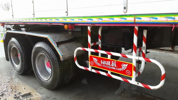 พ่วง22ล้อ ISUZU FXZ360 ปี53 ไมล์ 500,000 กม. กระบะมิเนียม - ดั้ม อู่ เอส ที ใส่ของได้ 29.700 กก.