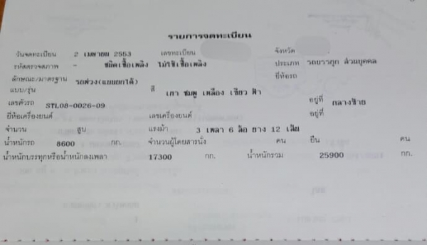 พ่วง22ล้อ ISUZU FXZ360 ปี53 ไมล์ 500,000 กม. กระบะมิเนียม - ดั้ม อู่ เอส ที ใส่ของได้ 29.700 กก.