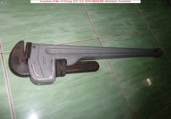 ขายประแจจับท่อ RIDGID 24นิ้ว ด้ามจับอลูมิเนียม made in USA.