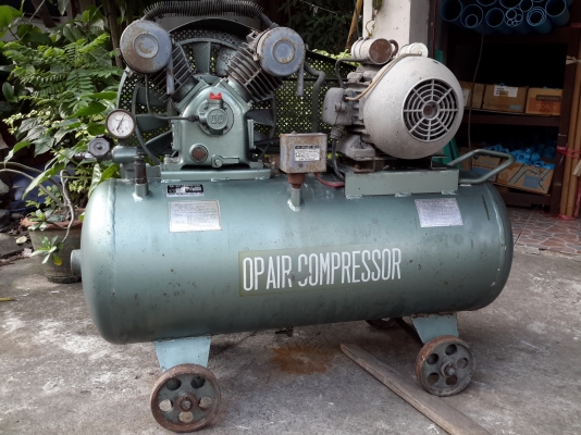 ปั้มลม OP 2 แรงญี่ปุ่นใช้ไฟ 220v สภาพสวยมาก