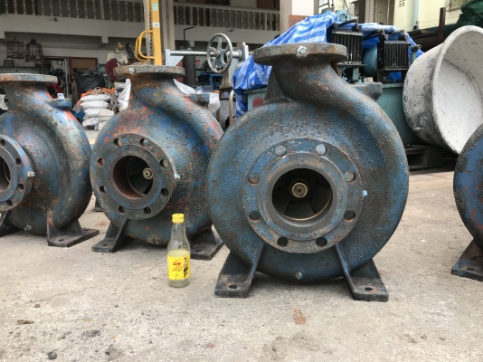 ( เหลือ 2ตัวครับ )ขายหัวปั้มน้ำหอยโข่ง Teral 125x100 ขนาดเข้า 5นิ้ว ออก 4นิ้ว ใบพัดทองเหลือง สภาพสวย ใบพัดสวยใหม่มาก หมุนนิ่มทุกตัว ใช้งานมาน้อย ถอดจากงานแอร์ สีภายนอกไม่สวย พร้อมใช้งาน มี 4ตัว ราคาตัวละ 12,000 บาท