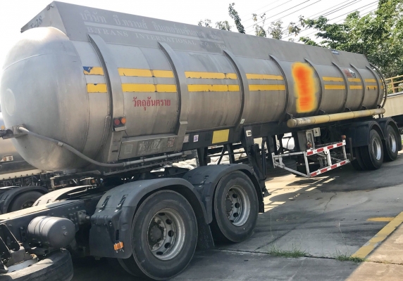 ขาย หางพ่วงถังเคมี ถังมีเนียม ของSTปี45