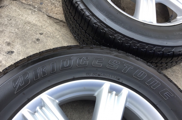 แม็ก ISUZU D-MAX BLUE POWER ขอบ 18 พร้อมยาง Bridgestone 255-60-18 ปลายปี 16 ดอกหนาปึกทุกเส้น