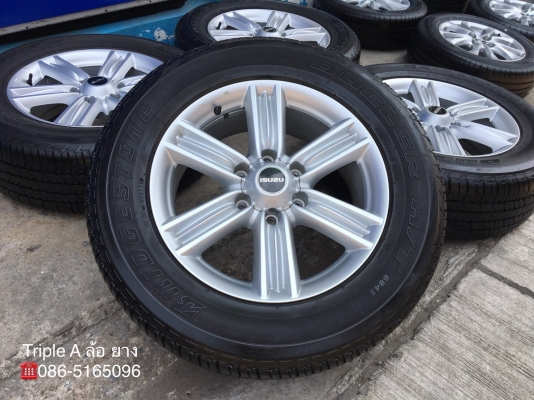 แม็ก ISUZU D-MAX BLUE POWER ขอบ 18 พร้อมยาง Bridgestone 255-60-18 ปลายปี 16 ดอกหนาปึกทุกเส้น