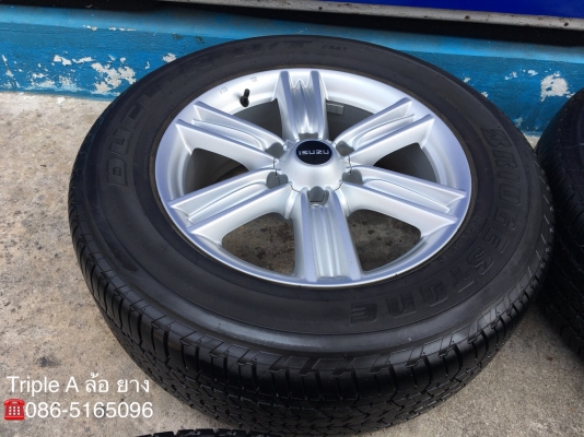 แม็ก ISUZU D-MAX BLUE POWER ขอบ 18 พร้อมยาง Bridgestone 255-60-18 ปลายปี 16 ดอกหนาปึกทุกเส้น