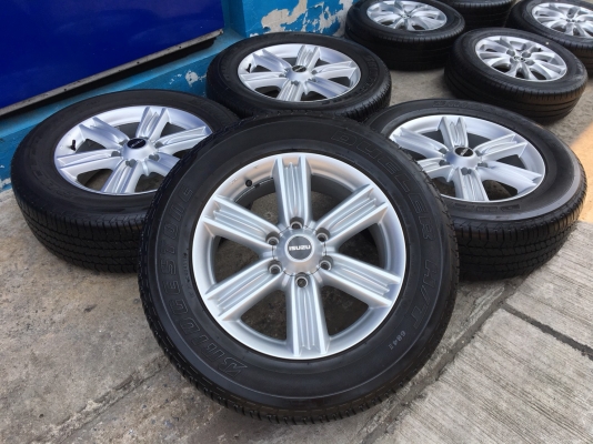 แม็ก ISUZU D-MAX BLUE POWER ขอบ 18 พร้อมยาง Bridgestone 255-60-18 ปลายปี 16 ดอกหนาปึกทุกเส้น
