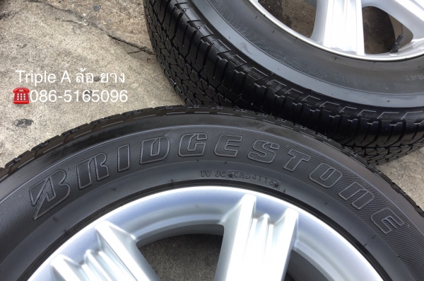 แม็ก ISUZU D-MAX BLUE POWER ขอบ 18 พร้อมยาง Bridgestone 255-60-18 ปลายปี 16 ดอกหนาปึกทุกเส้น